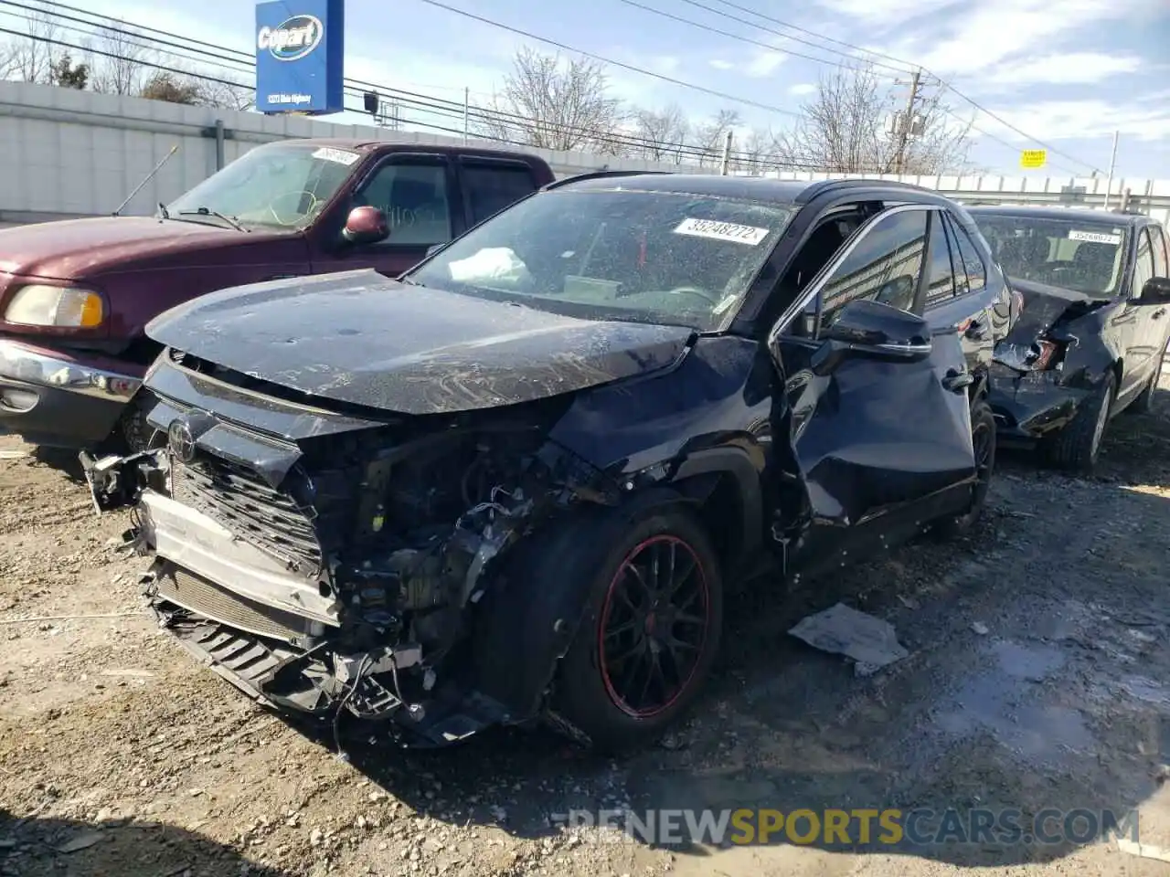 2 Photograph of a damaged car 2T3P1RFV8LW098004 TOYOTA RAV4 2020