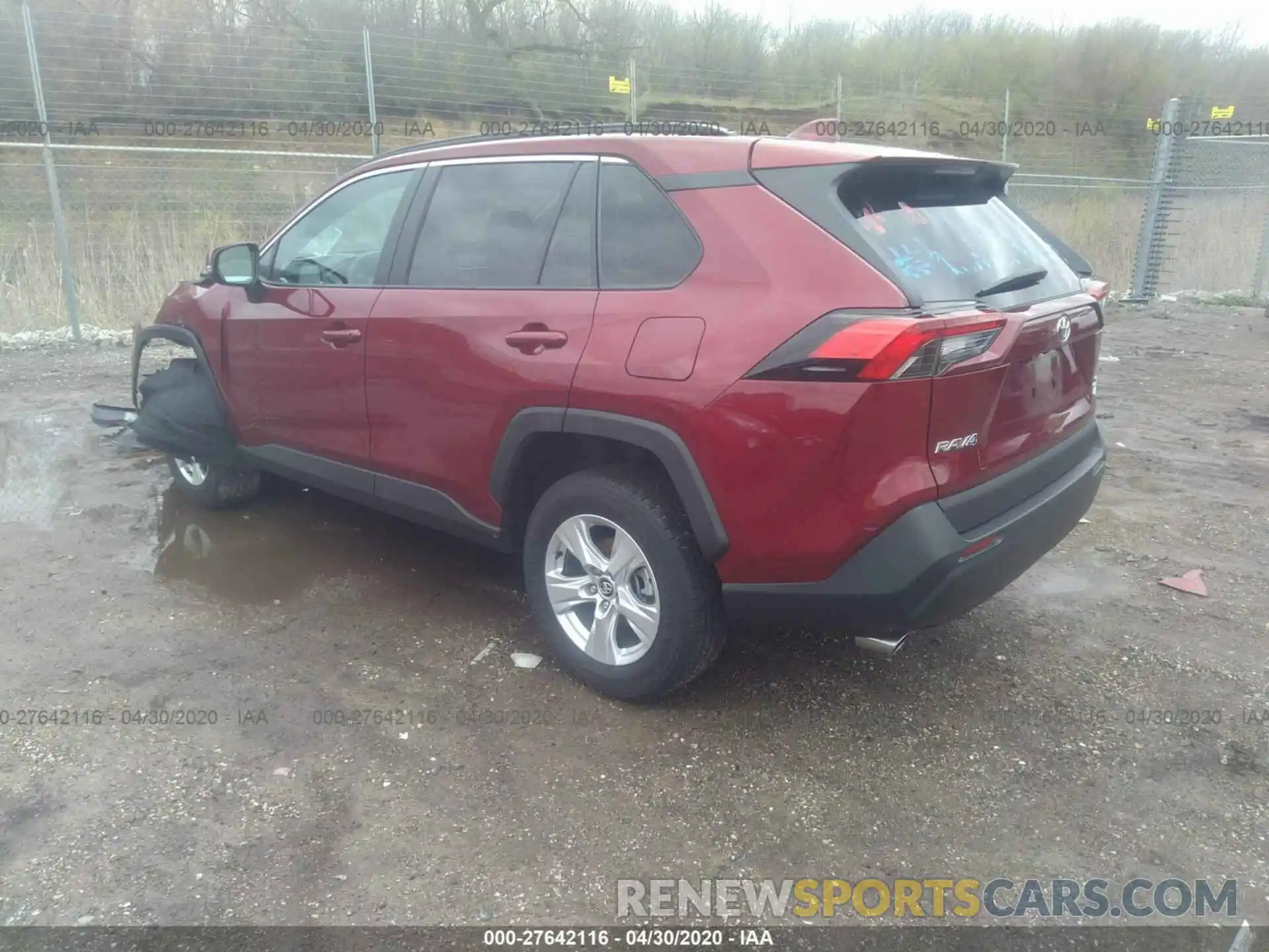 3 Photograph of a damaged car 2T3P1RFV8LW098732 TOYOTA RAV4 2020