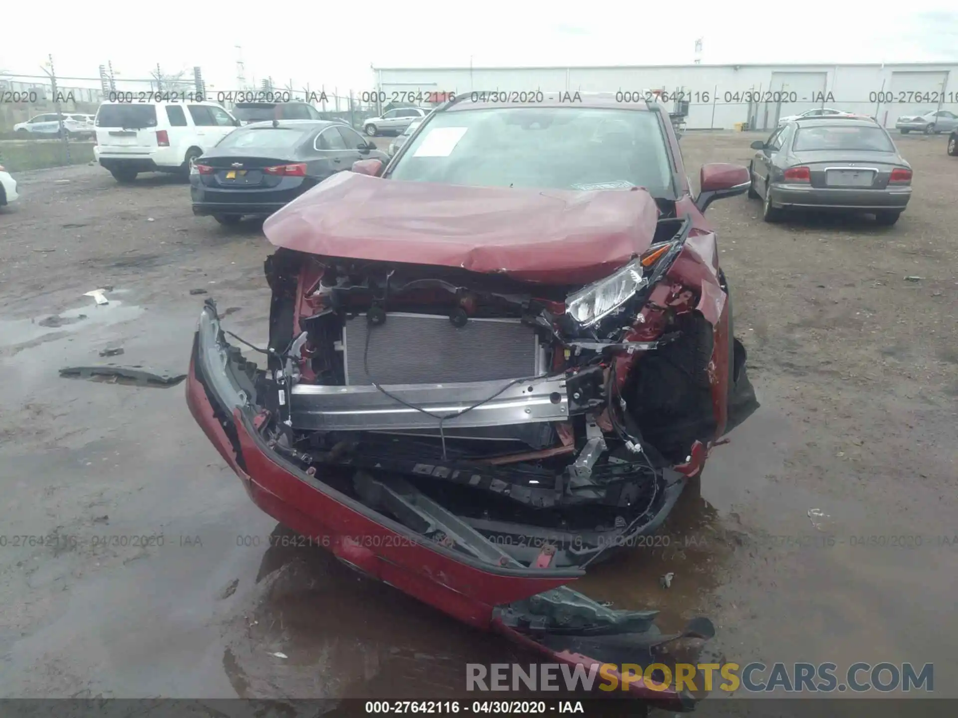 6 Photograph of a damaged car 2T3P1RFV8LW098732 TOYOTA RAV4 2020