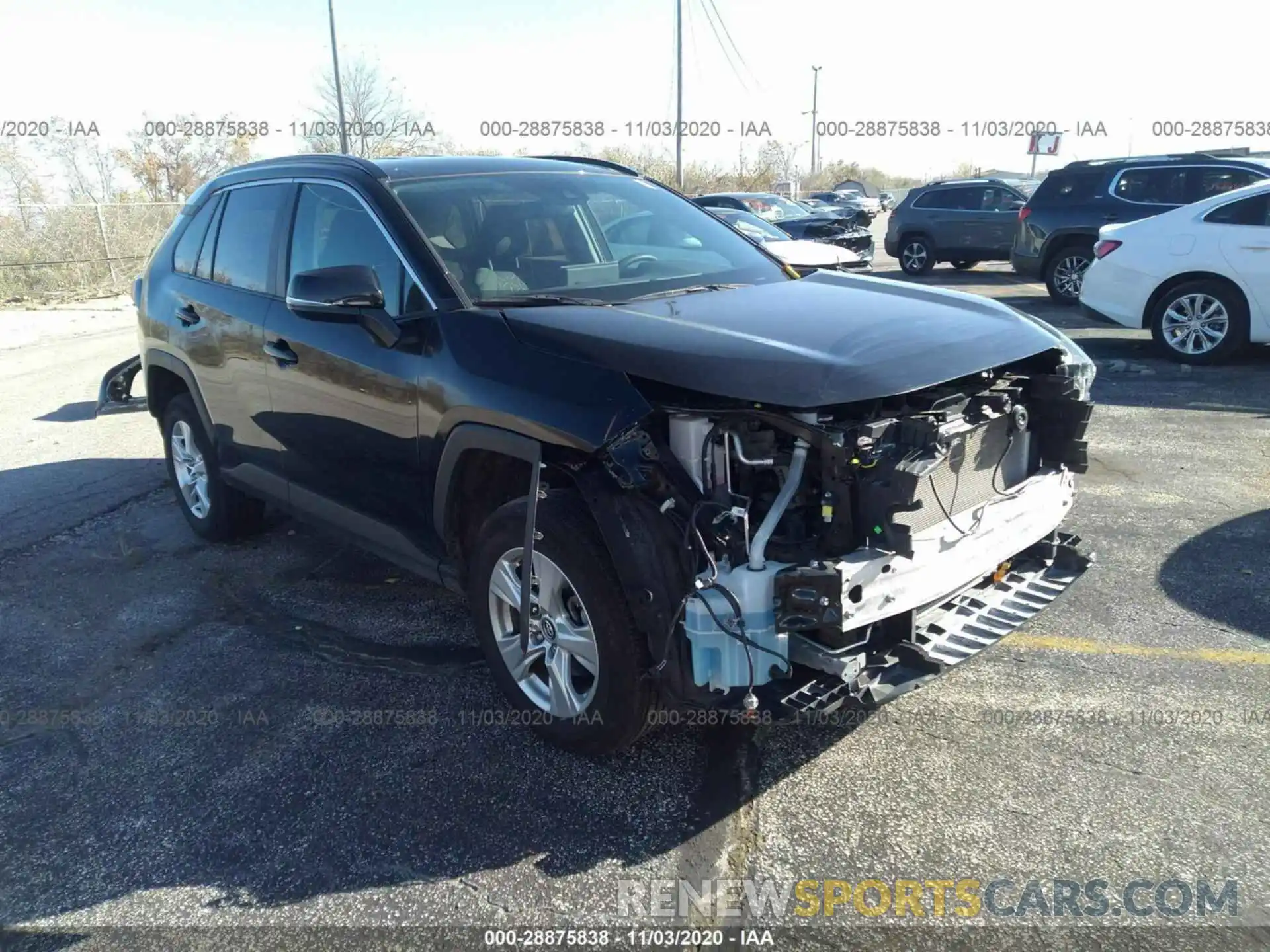 1 Photograph of a damaged car 2T3P1RFVXLC080850 TOYOTA RAV4 2020