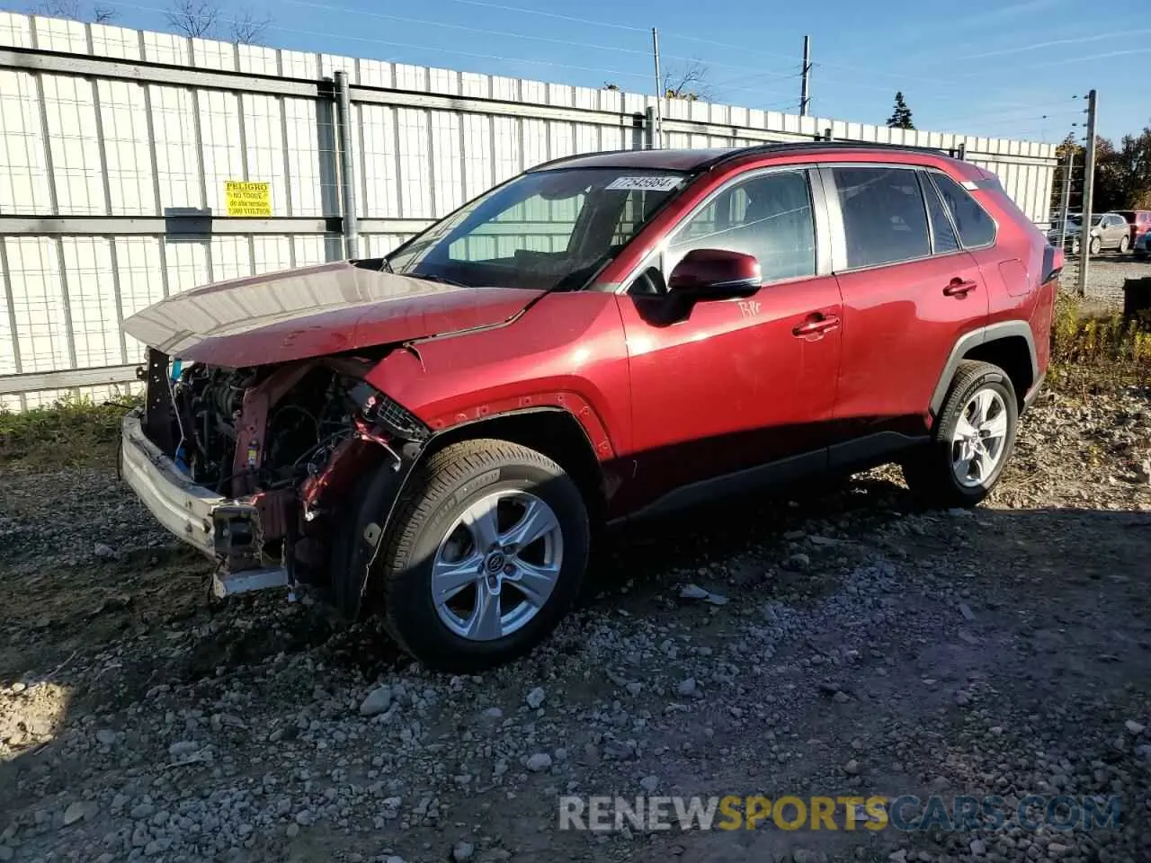 1 Photograph of a damaged car 2T3P1RFVXLW095749 TOYOTA RAV4 2020