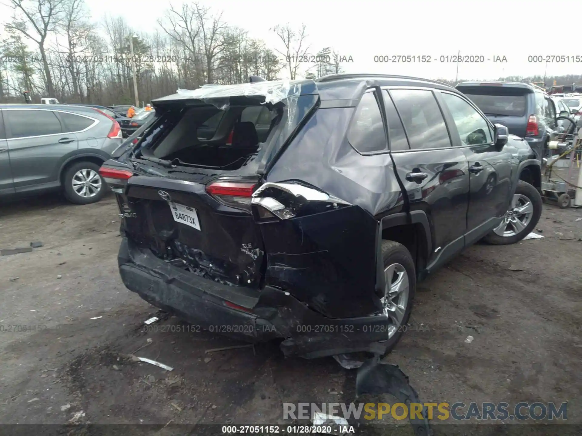 4 Photograph of a damaged car 2T3RWRFV0LW058347 TOYOTA RAV4 2020