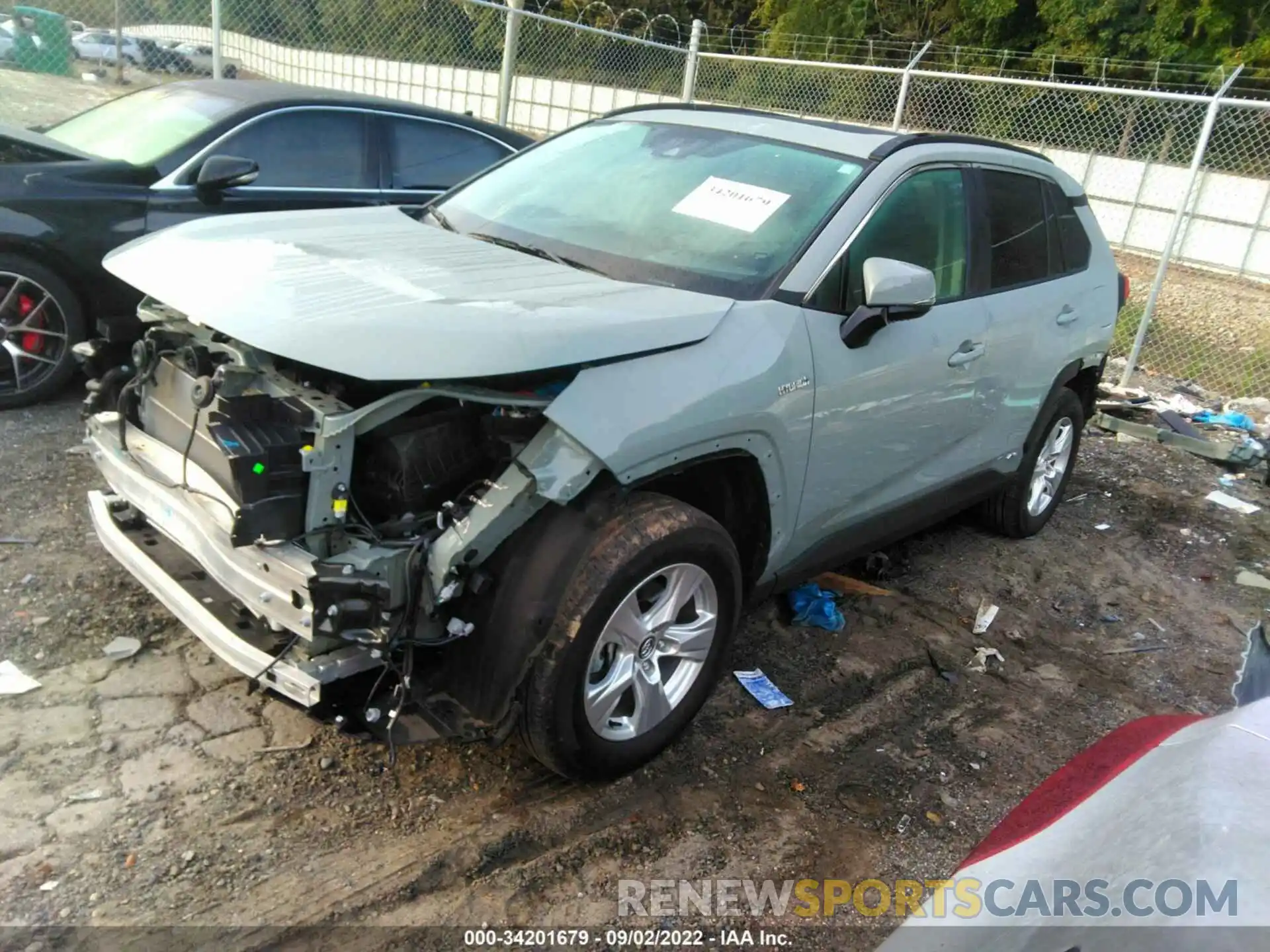 2 Photograph of a damaged car 2T3RWRFV0LW063077 TOYOTA RAV4 2020