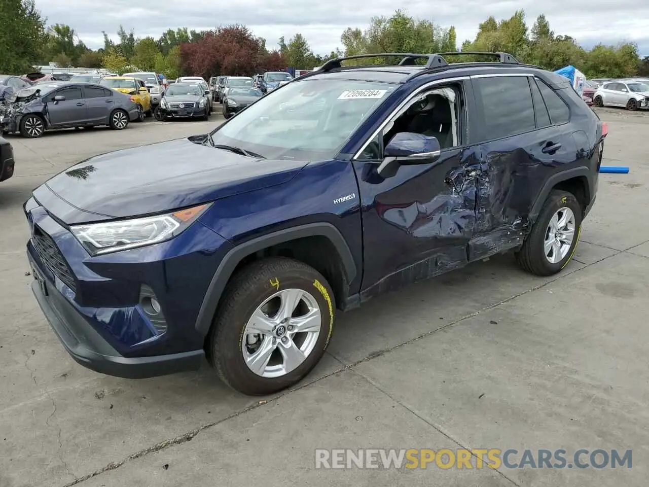 1 Photograph of a damaged car 2T3RWRFV1LW074427 TOYOTA RAV4 2020