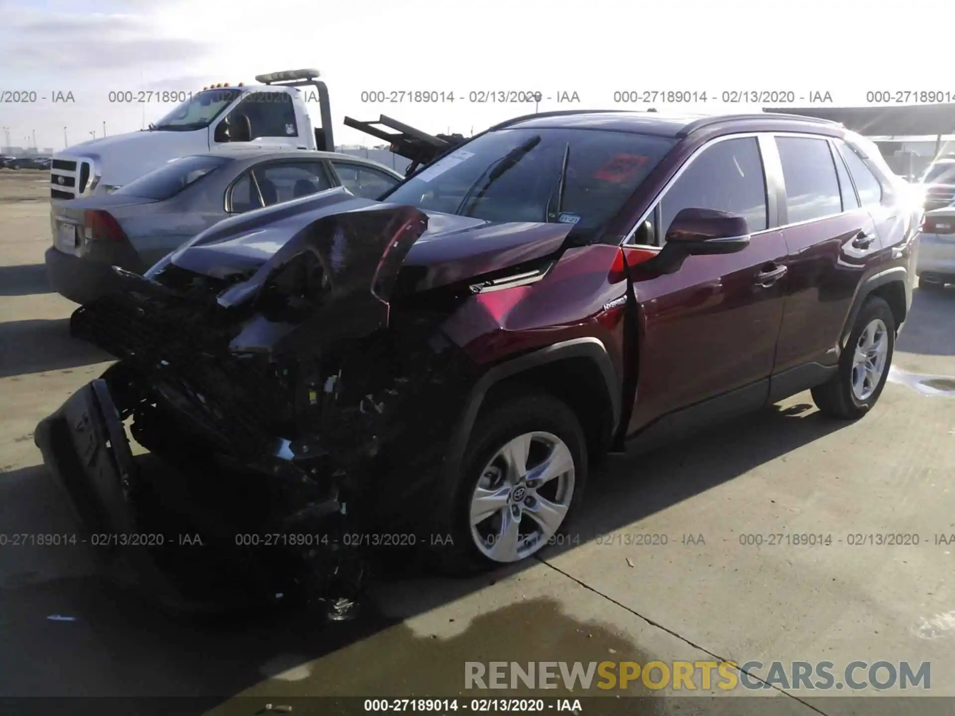 2 Photograph of a damaged car 2T3RWRFV2LW056678 TOYOTA RAV4 2020