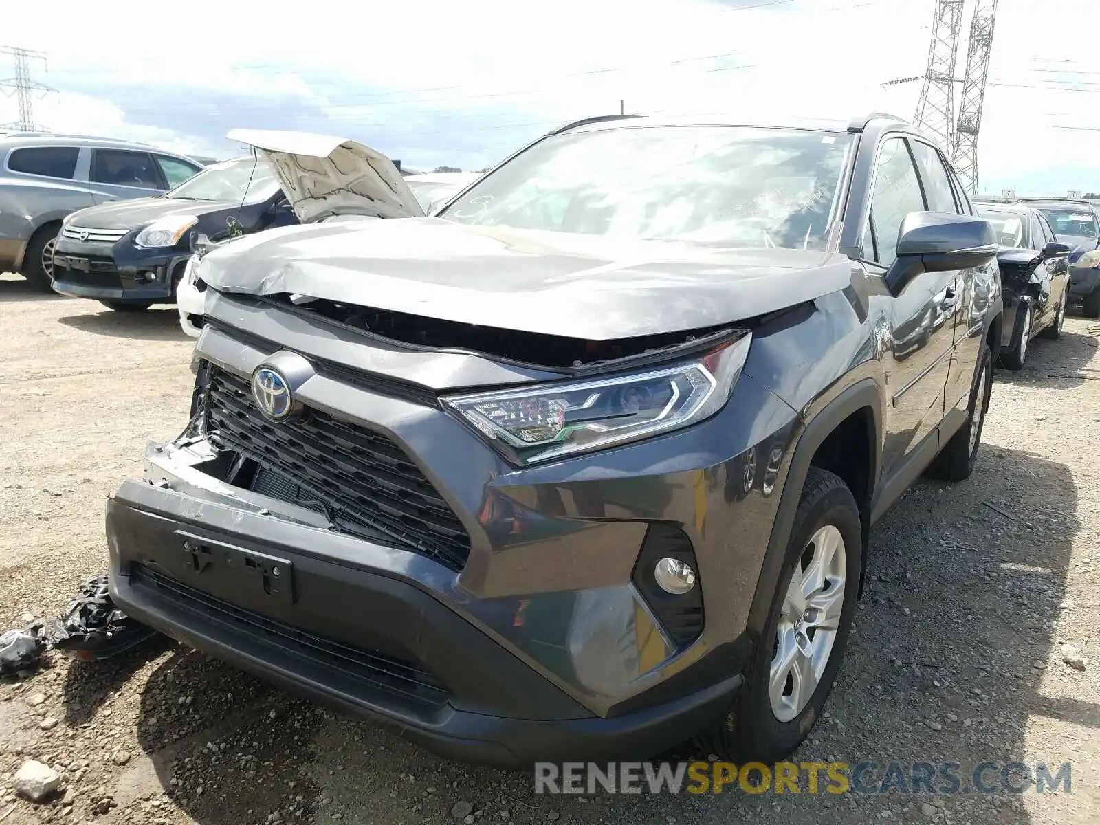 2 Photograph of a damaged car 2T3RWRFV2LW073402 TOYOTA RAV4 2020