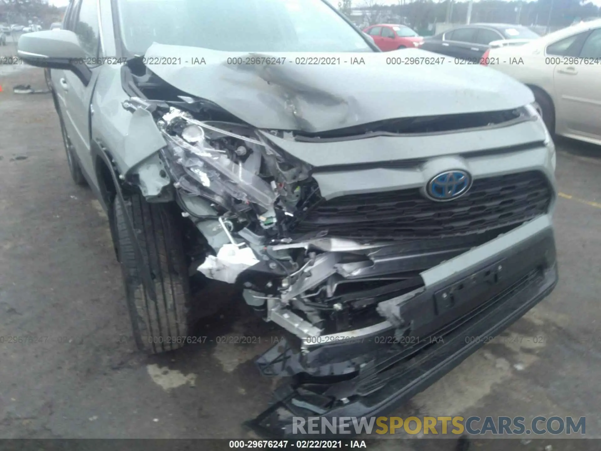 6 Photograph of a damaged car 2T3RWRFV2LW083587 TOYOTA RAV4 2020
