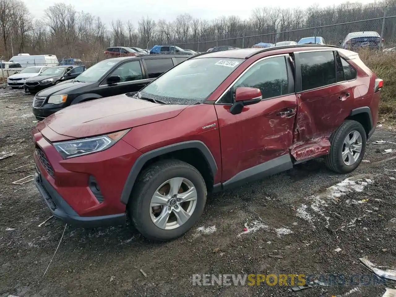 1 Photograph of a damaged car 2T3RWRFV3LW093559 TOYOTA RAV4 2020