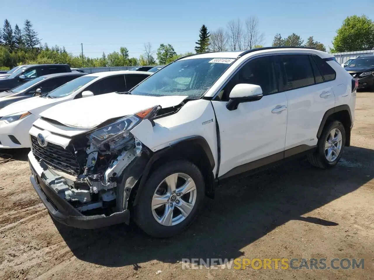 1 Photograph of a damaged car 2T3RWRFV6LW078974 TOYOTA RAV4 2020