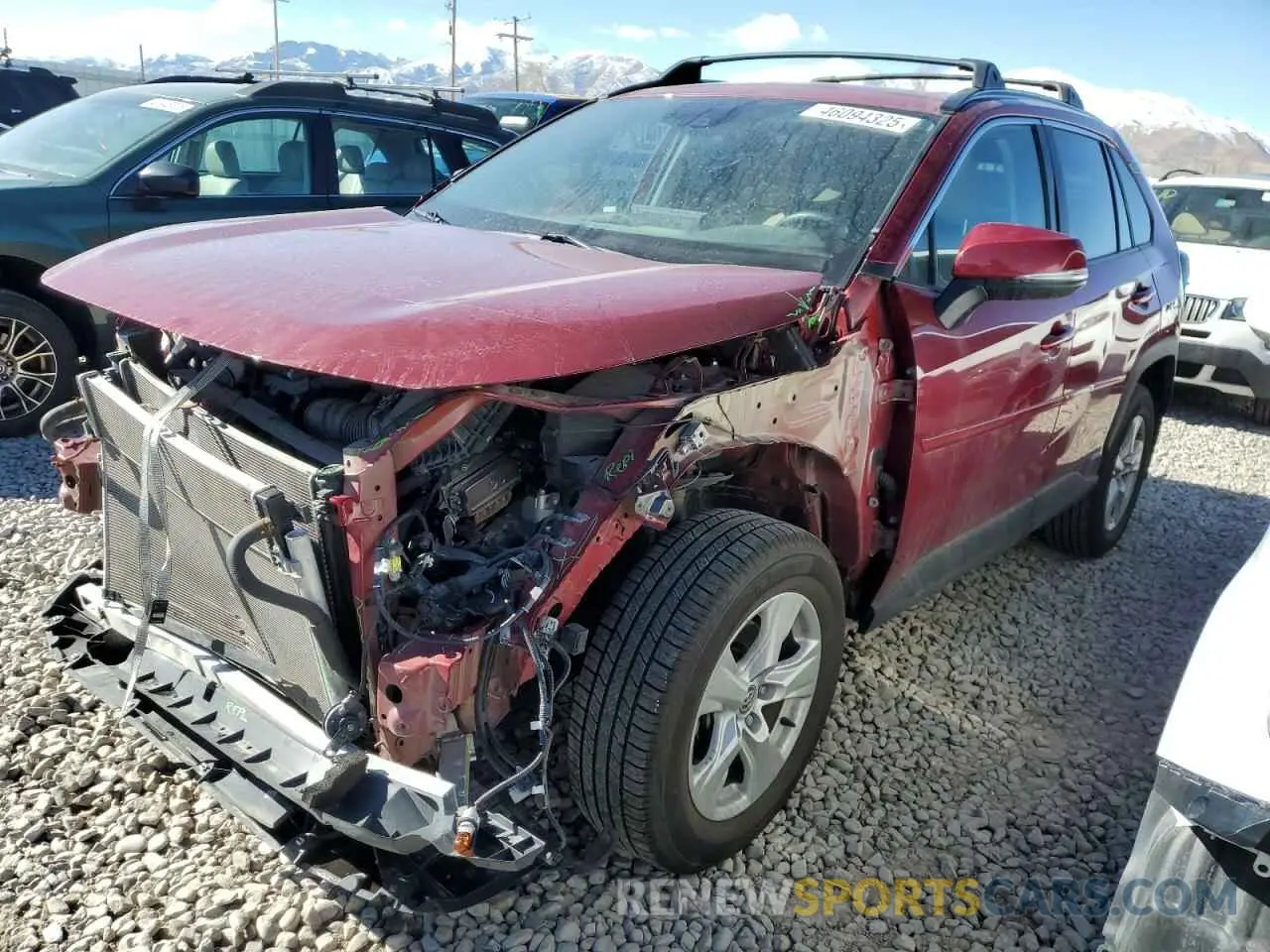 1 Photograph of a damaged car 2T3RWRFVXLW047193 TOYOTA RAV4 2020