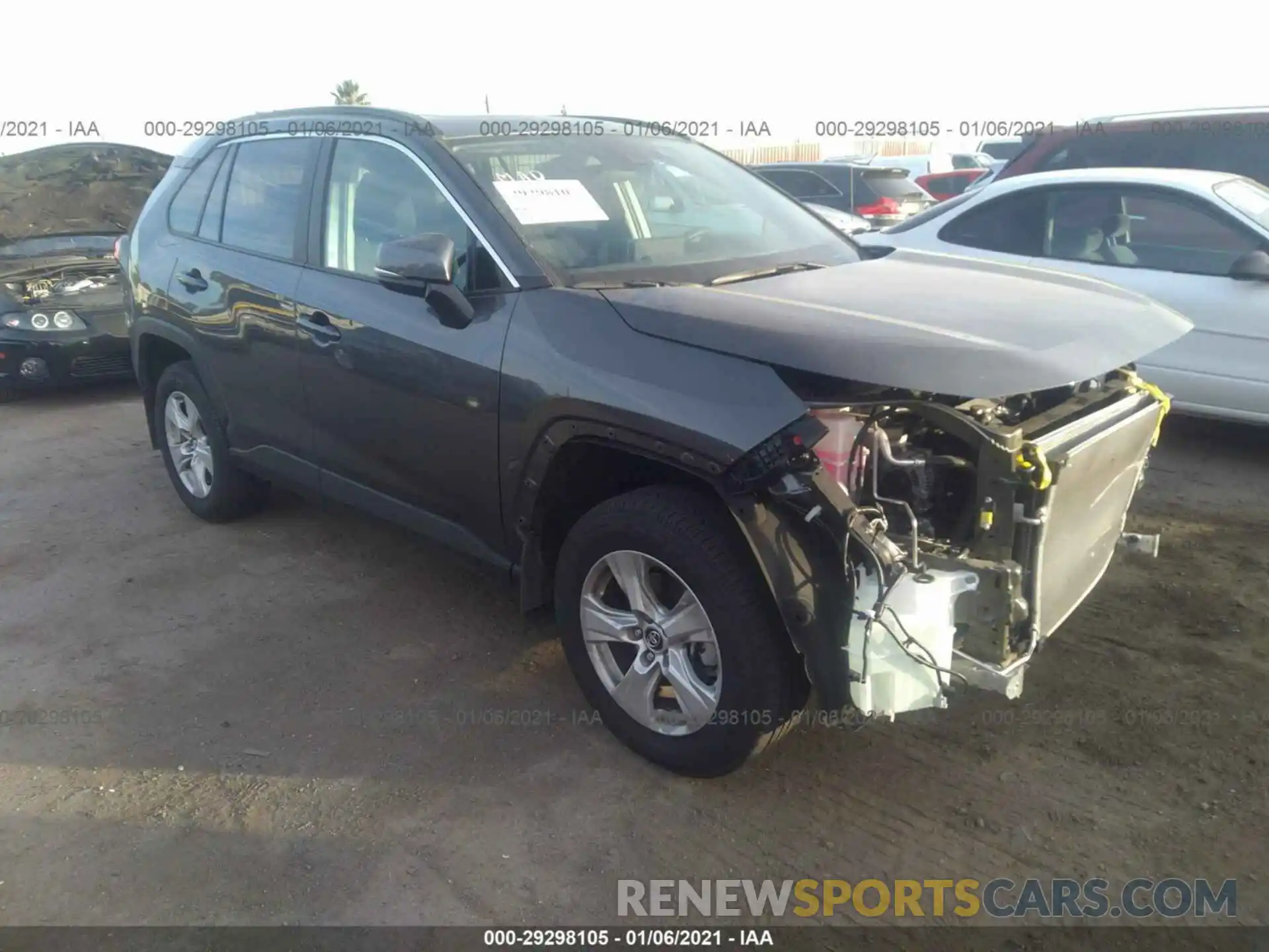 1 Photograph of a damaged car 2T3W1RFV0LC040921 TOYOTA RAV4 2020