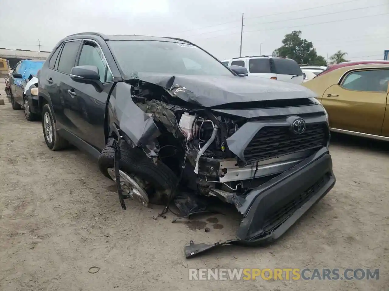 1 Photograph of a damaged car 2T3W1RFV0LC054933 TOYOTA RAV4 2020