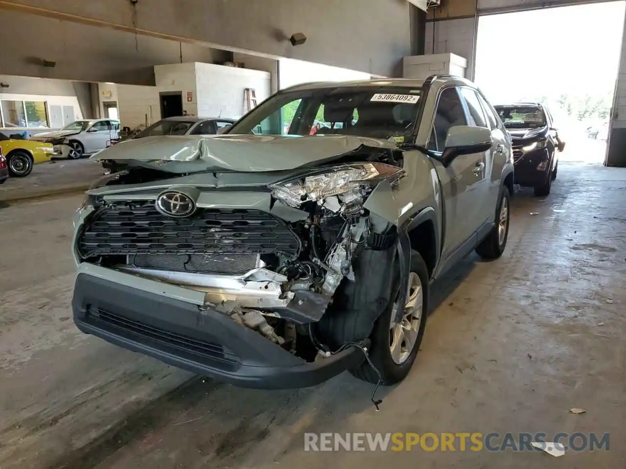 2 Photograph of a damaged car 2T3W1RFV0LC069416 TOYOTA RAV4 2020