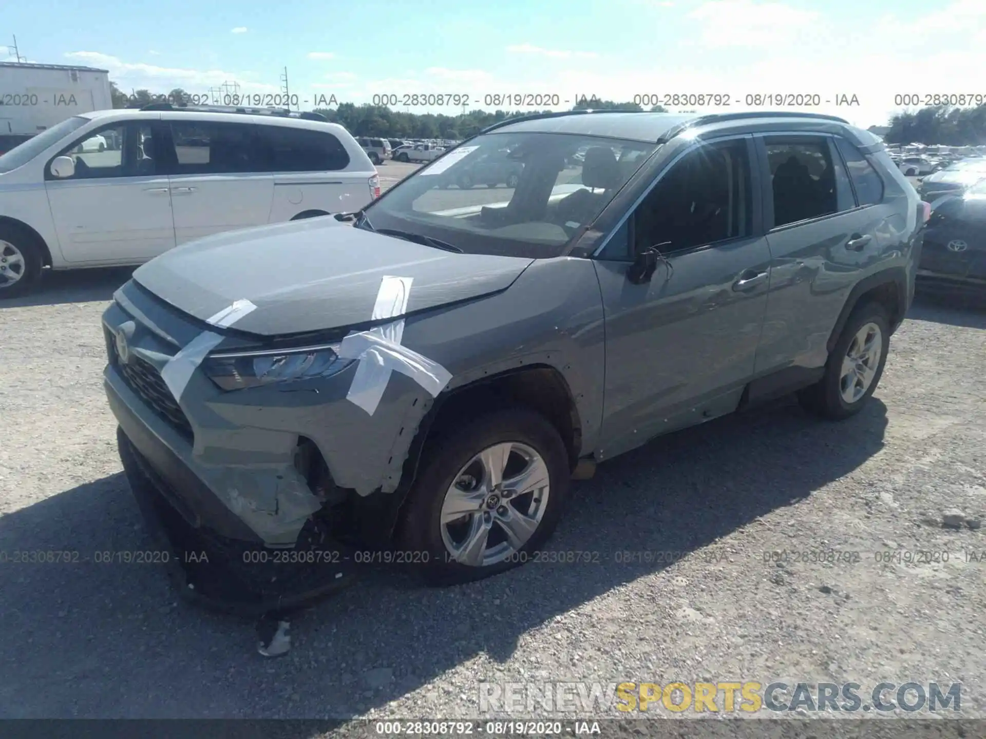 2 Photograph of a damaged car 2T3W1RFV1LC051006 TOYOTA RAV4 2020