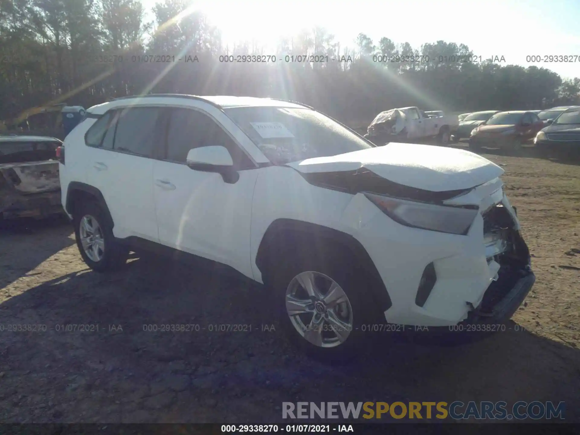 1 Photograph of a damaged car 2T3W1RFV1LC055749 TOYOTA RAV4 2020