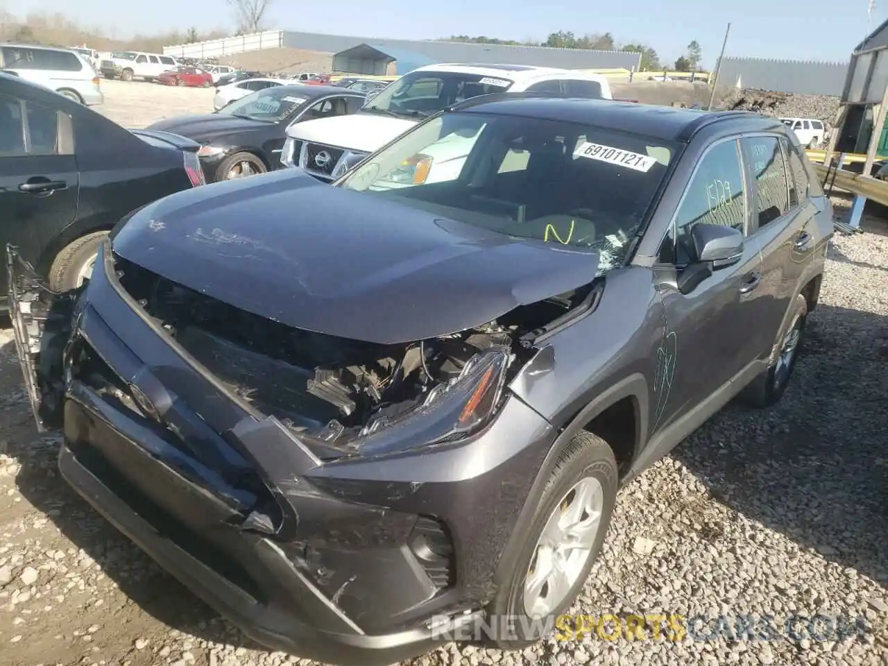 2 Photograph of a damaged car 2T3W1RFV1LW091049 TOYOTA RAV4 2020