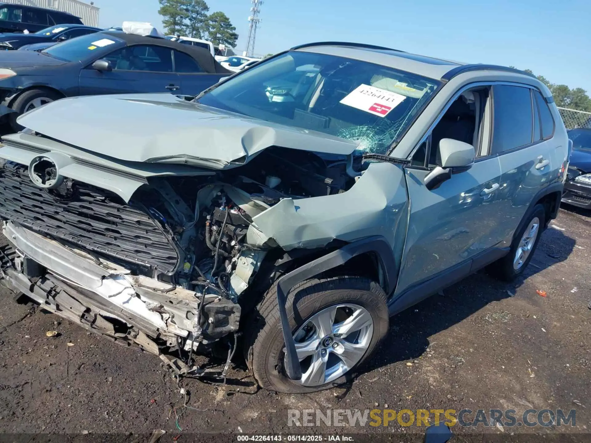 2 Photograph of a damaged car 2T3W1RFV2LC054707 TOYOTA RAV4 2020