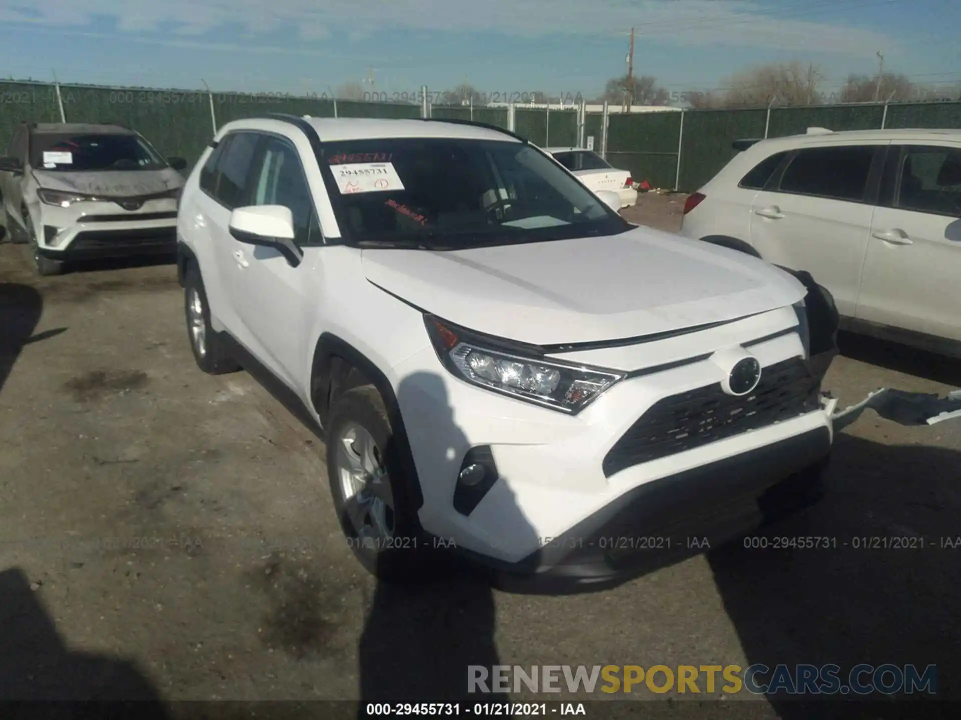 1 Photograph of a damaged car 2T3W1RFV2LC060832 TOYOTA RAV4 2020