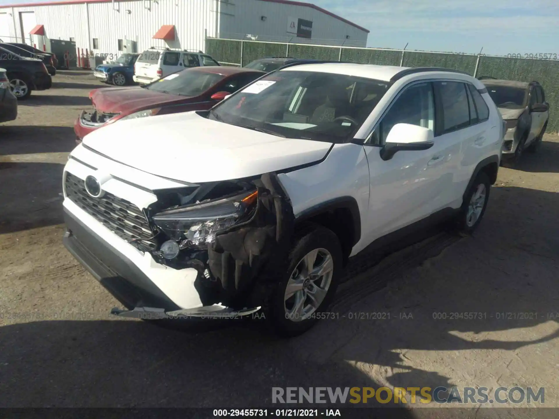 2 Photograph of a damaged car 2T3W1RFV2LC060832 TOYOTA RAV4 2020