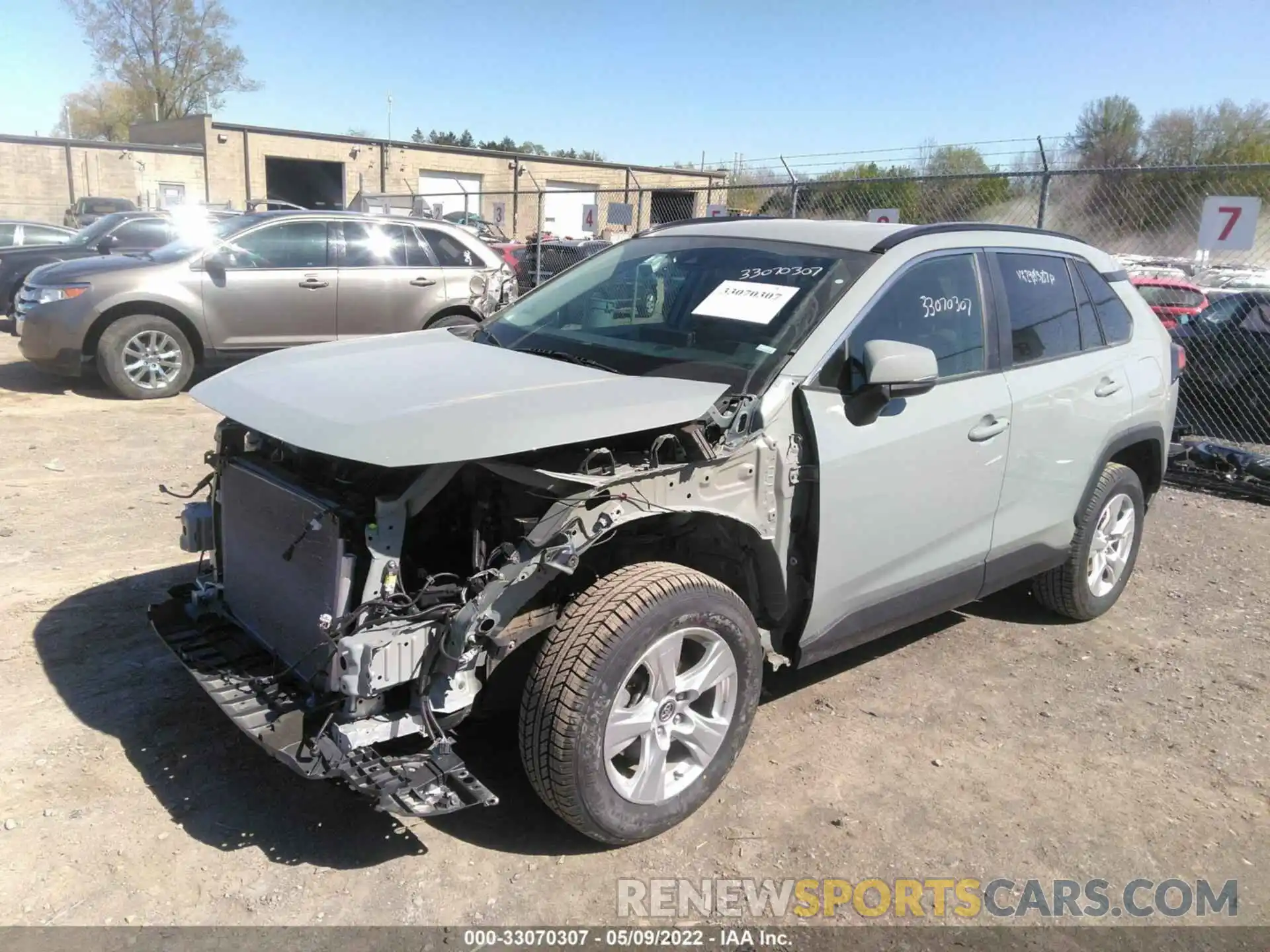 2 Photograph of a damaged car 2T3W1RFV3LC057972 TOYOTA RAV4 2020