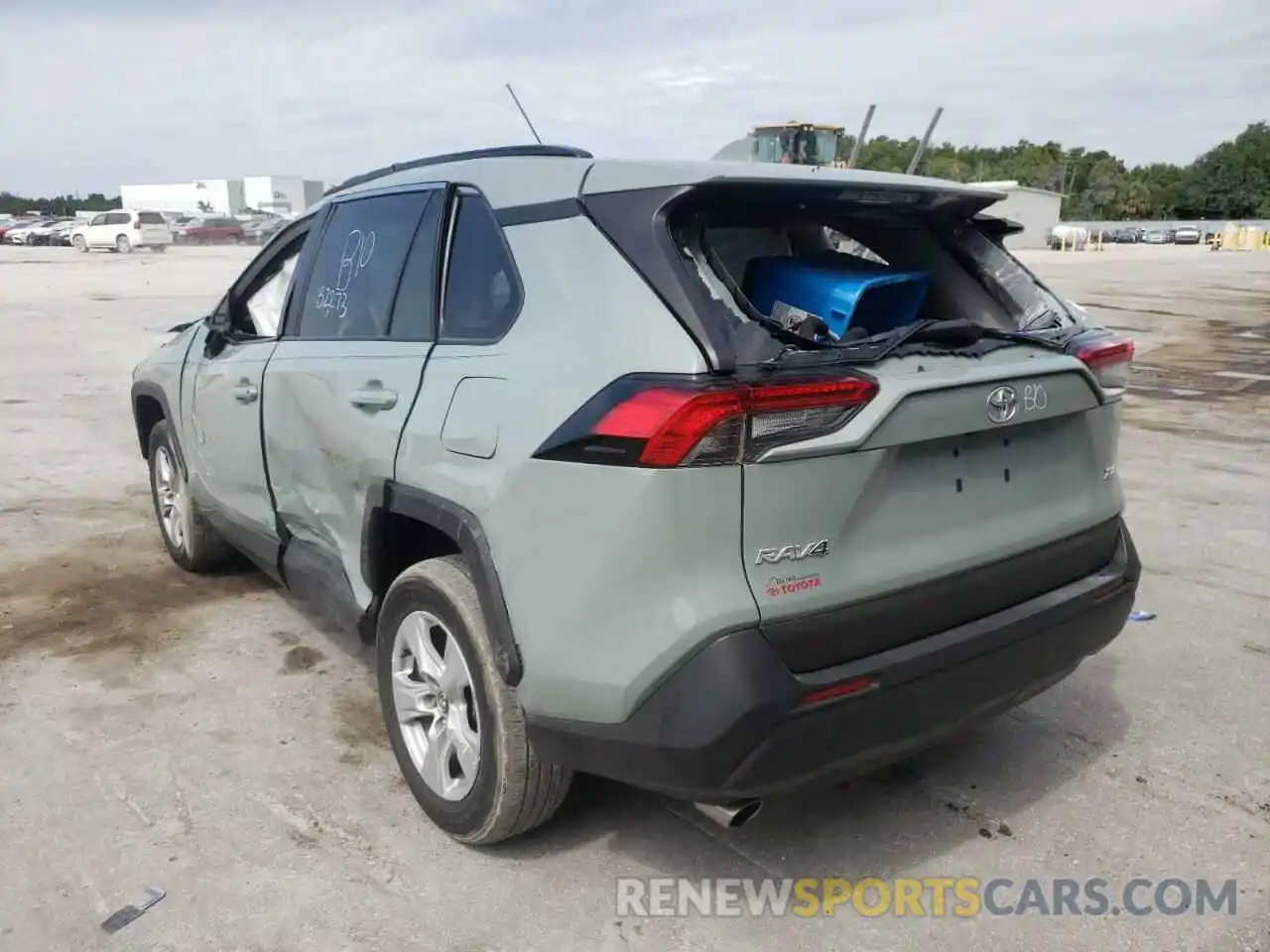 3 Photograph of a damaged car 2T3W1RFV3LW067674 TOYOTA RAV4 2020