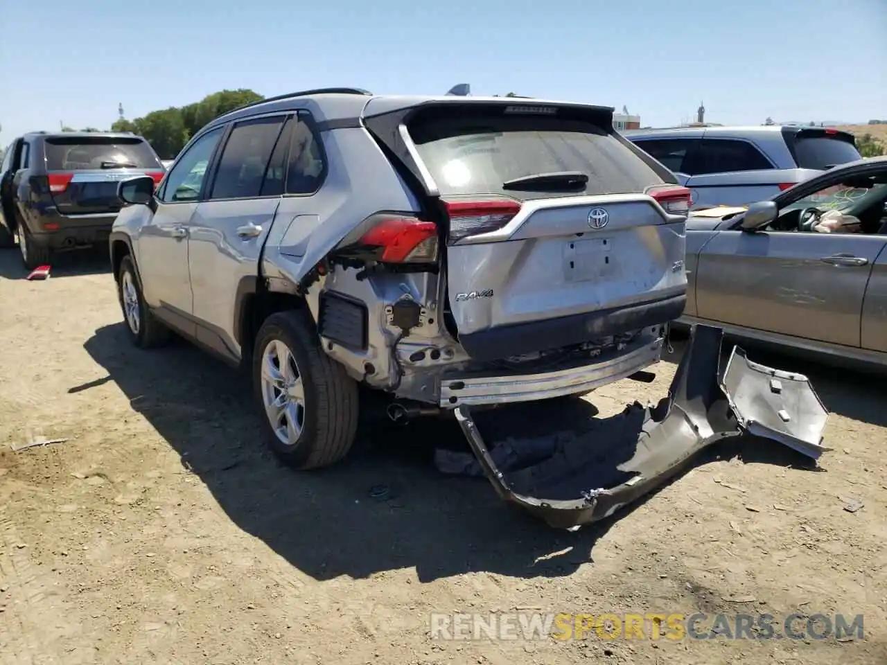 3 Photograph of a damaged car 2T3W1RFV3LW088444 TOYOTA RAV4 2020