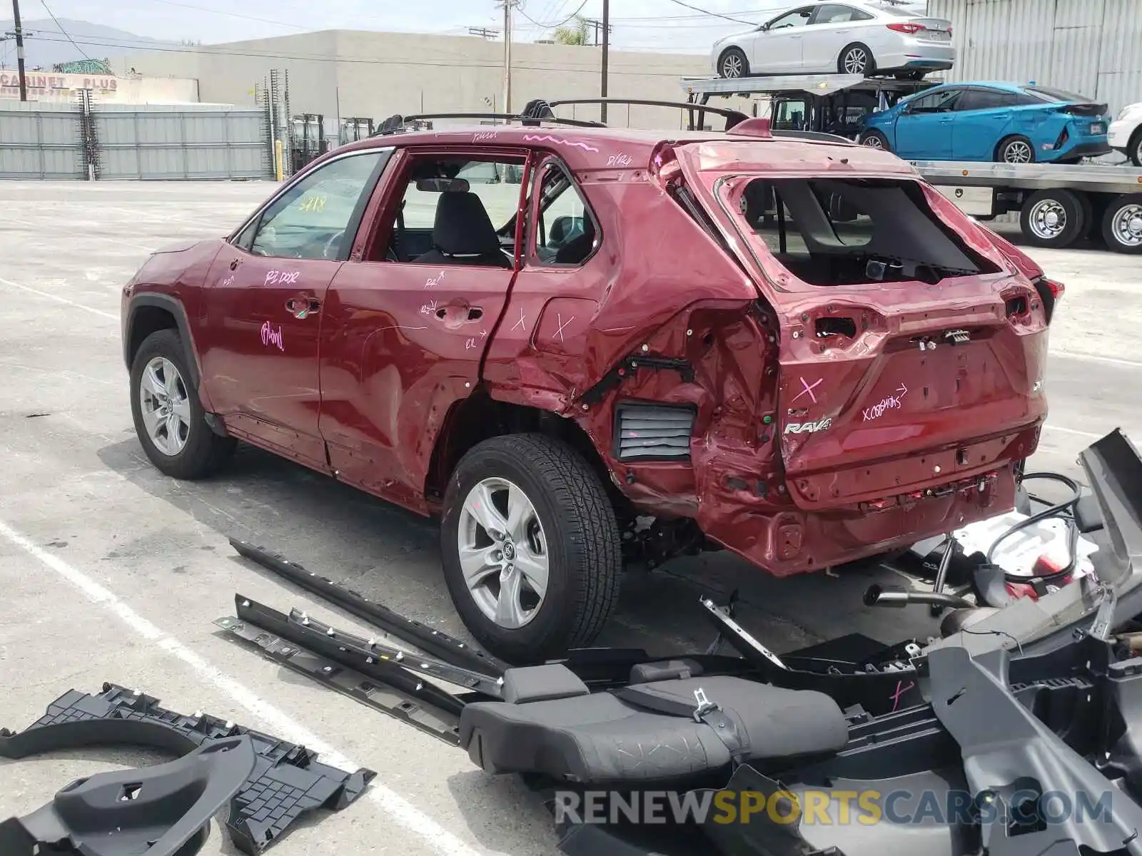 3 Photograph of a damaged car 2T3W1RFV3LW101466 TOYOTA RAV4 2020