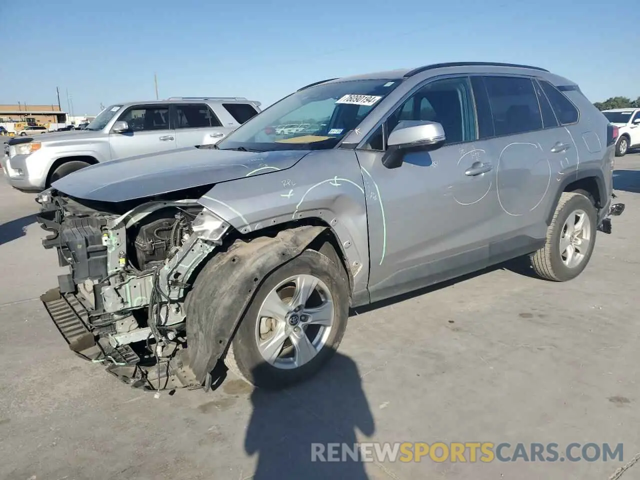 1 Photograph of a damaged car 2T3W1RFV4LC052568 TOYOTA RAV4 2020