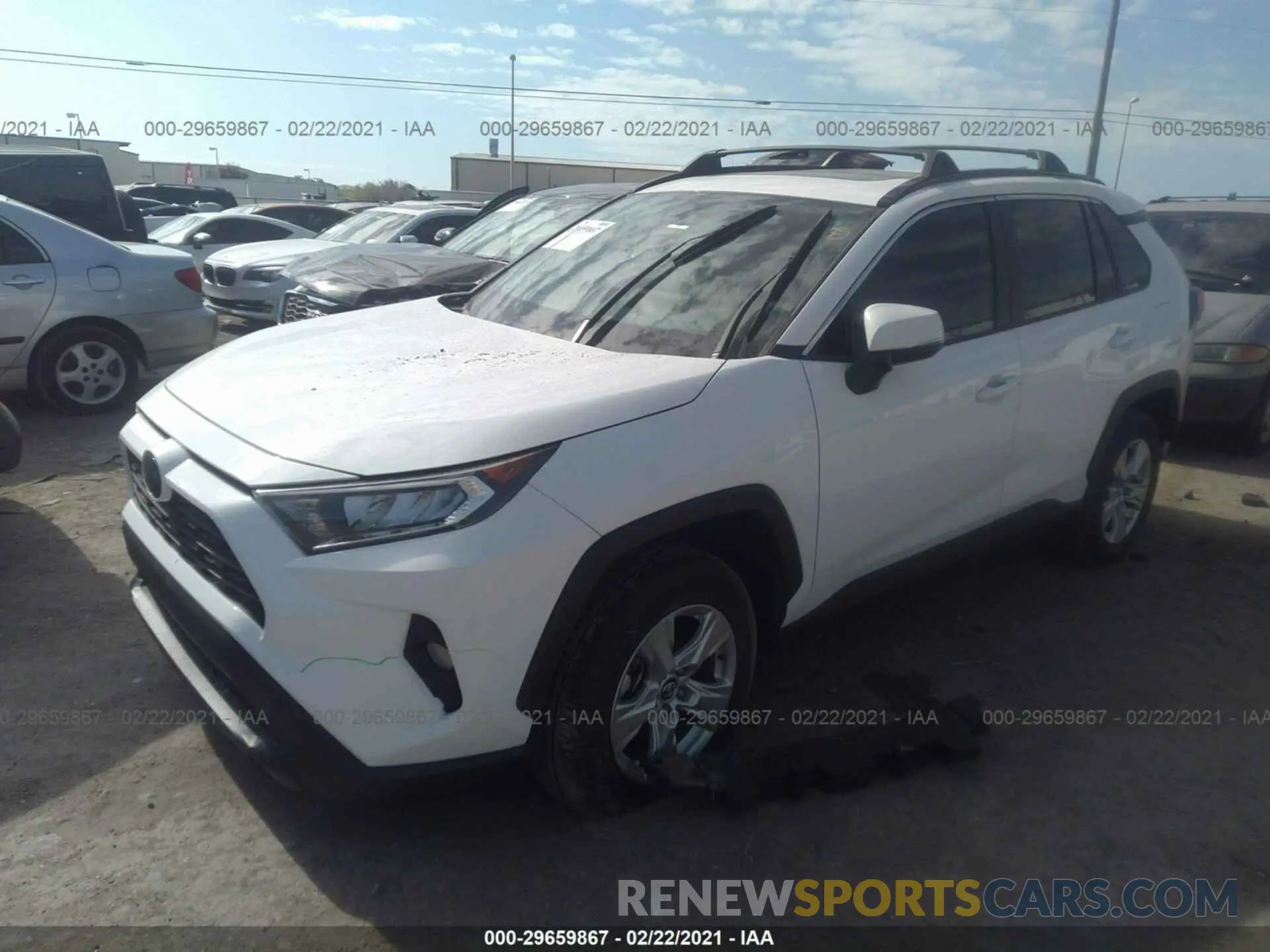2 Photograph of a damaged car 2T3W1RFV4LC055258 TOYOTA RAV4 2020