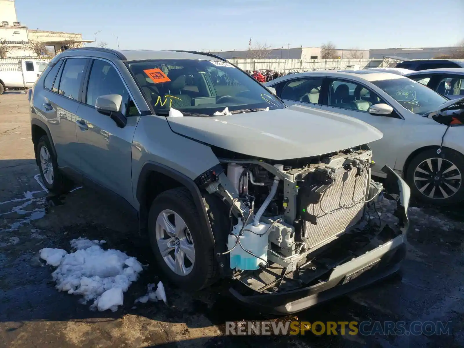 1 Photograph of a damaged car 2T3W1RFV4LC062128 TOYOTA RAV4 2020