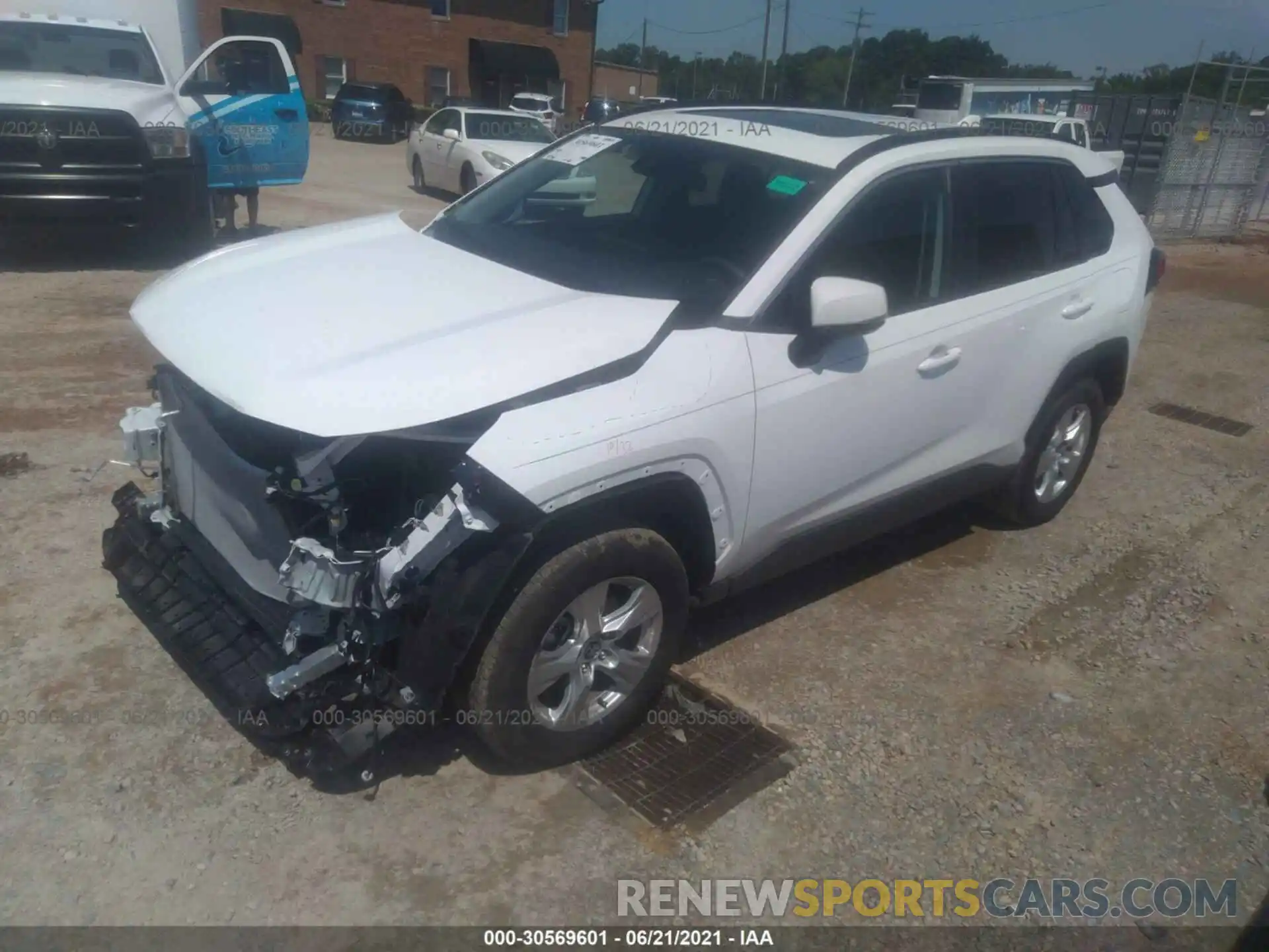 2 Photograph of a damaged car 2T3W1RFV4LC075493 TOYOTA RAV4 2020