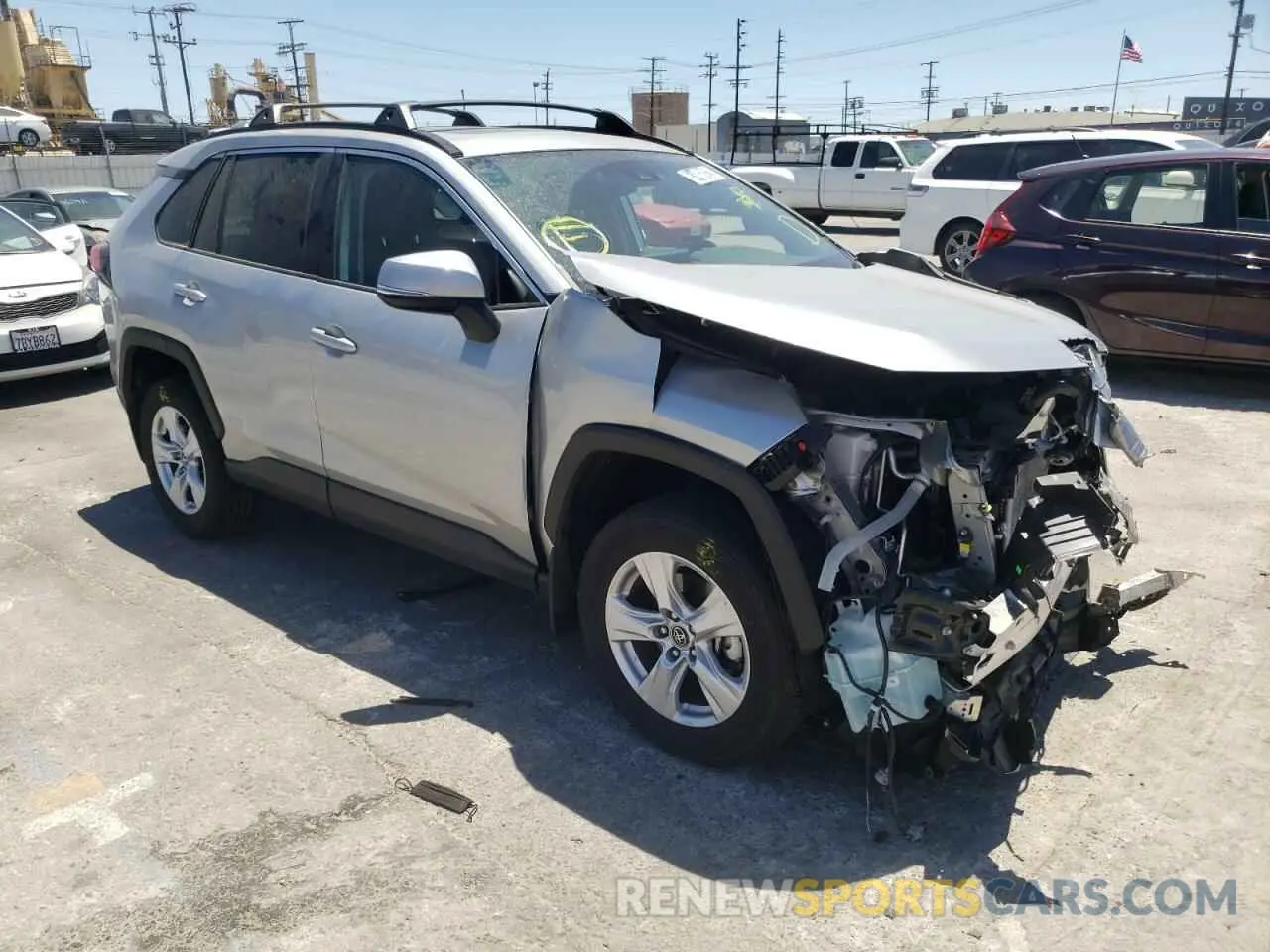 1 Photograph of a damaged car 2T3W1RFV4LC078975 TOYOTA RAV4 2020