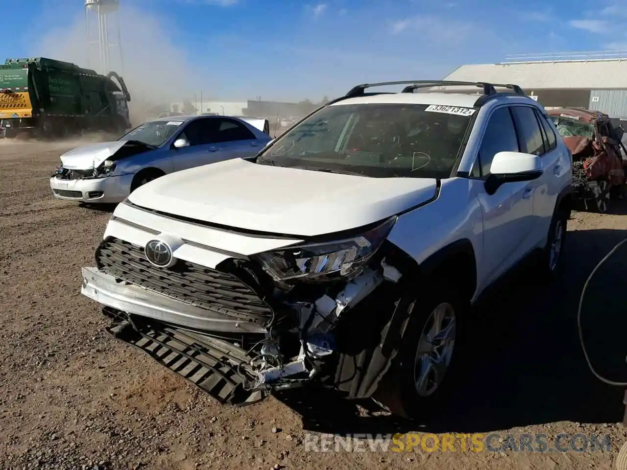 2 Photograph of a damaged car 2T3W1RFV4LW091076 TOYOTA RAV4 2020