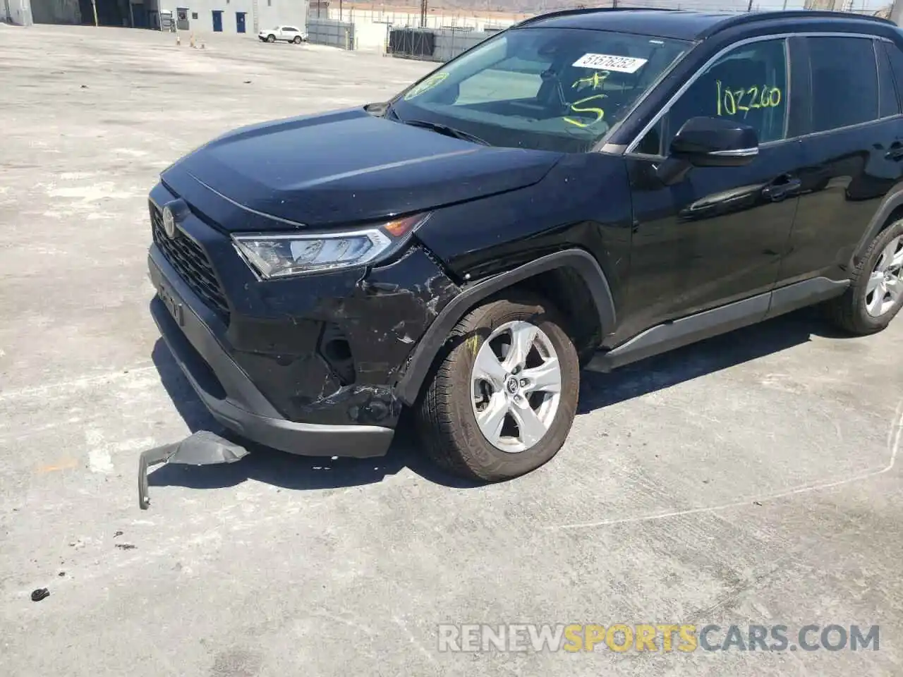 9 Photograph of a damaged car 2T3W1RFV5LC036802 TOYOTA RAV4 2020