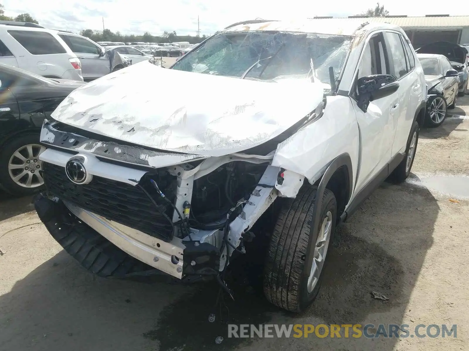 2 Photograph of a damaged car 2T3W1RFV5LC054636 TOYOTA RAV4 2020