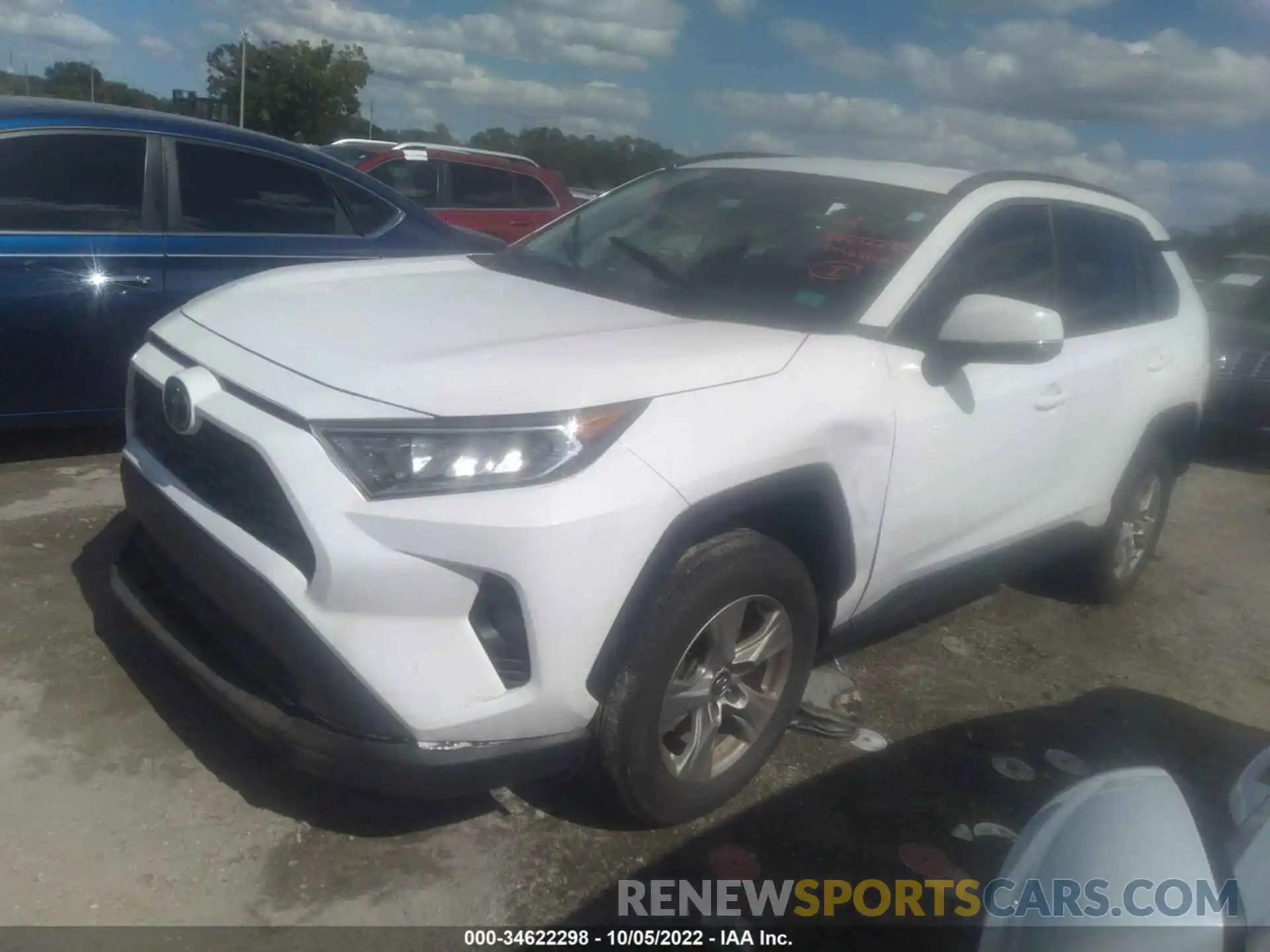 2 Photograph of a damaged car 2T3W1RFV5LC060436 TOYOTA RAV4 2020