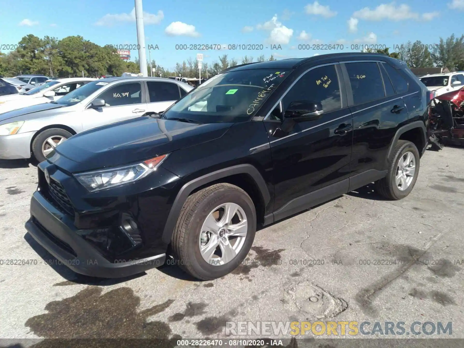 2 Photograph of a damaged car 2T3W1RFV5LC071484 TOYOTA RAV4 2020