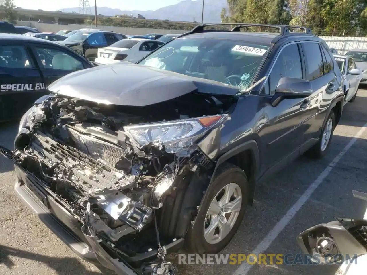 2 Photograph of a damaged car 2T3W1RFV5LC072568 TOYOTA RAV4 2020