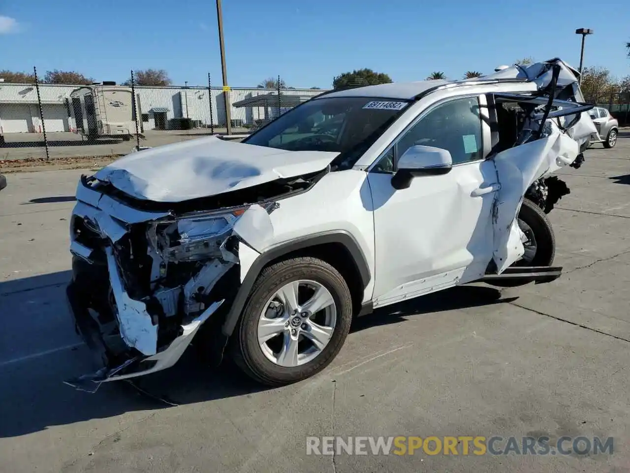 1 Photograph of a damaged car 2T3W1RFV5LW079244 TOYOTA RAV4 2020