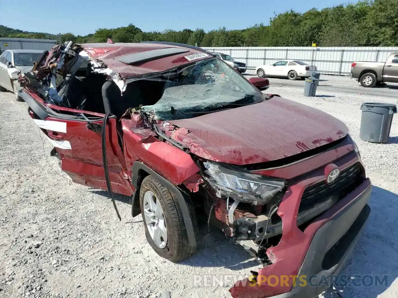 1 Photograph of a damaged car 2T3W1RFV6LC036520 TOYOTA RAV4 2020