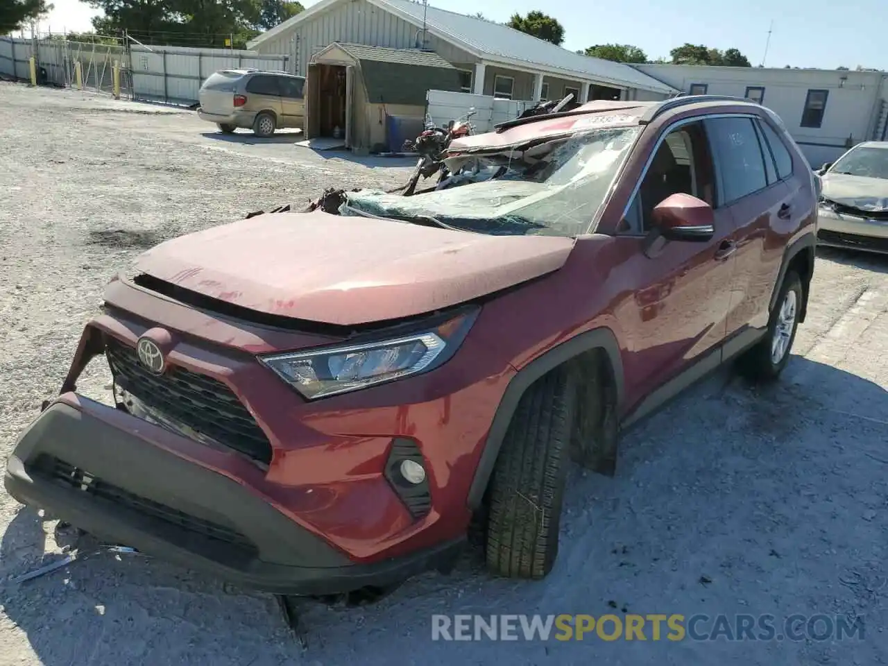 2 Photograph of a damaged car 2T3W1RFV6LC036520 TOYOTA RAV4 2020