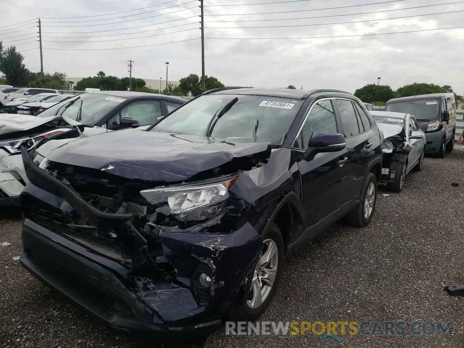 2 Photograph of a damaged car 2T3W1RFV6LC053396 TOYOTA RAV4 2020