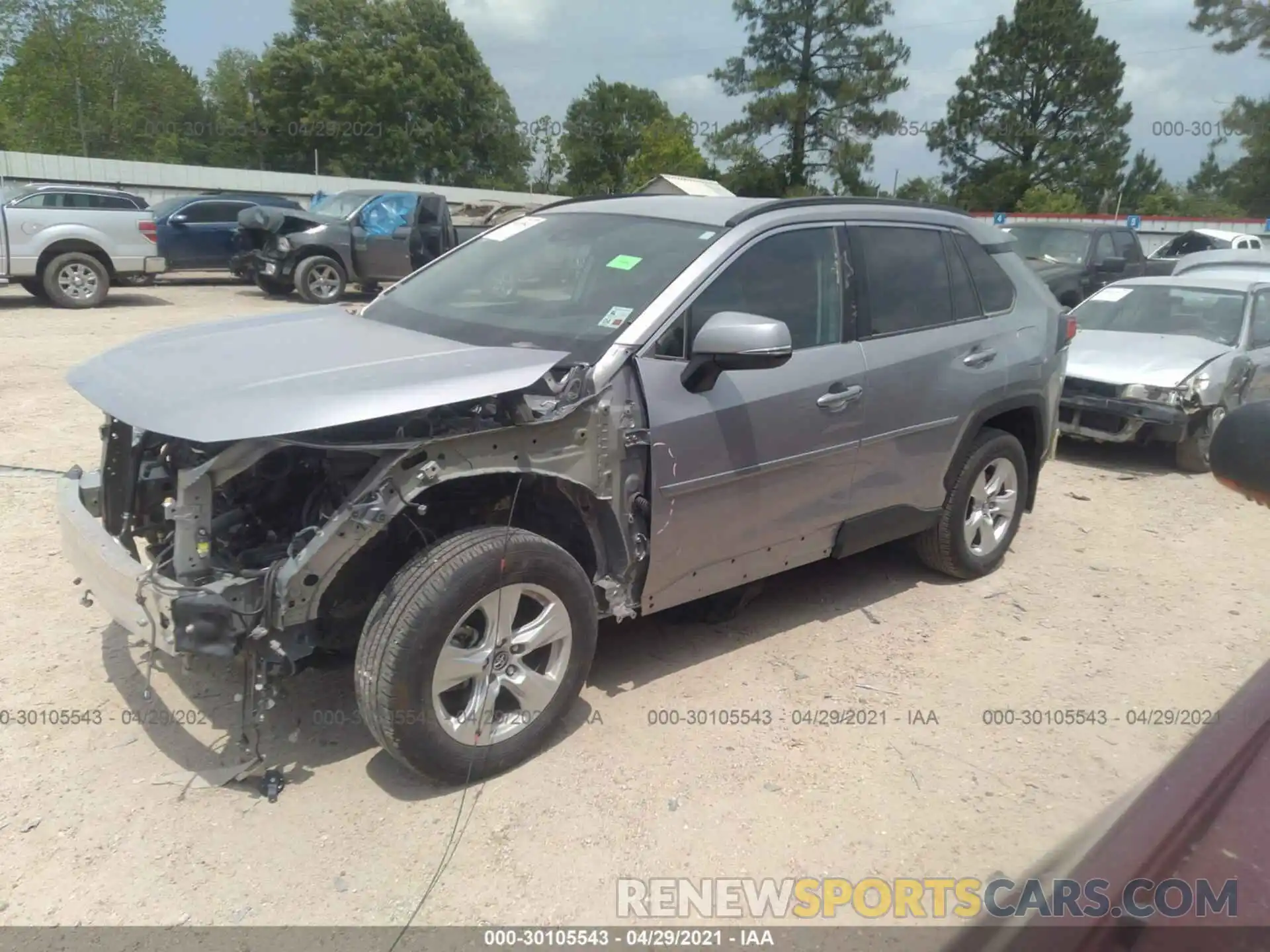 2 Photograph of a damaged car 2T3W1RFV6LC053575 TOYOTA RAV4 2020