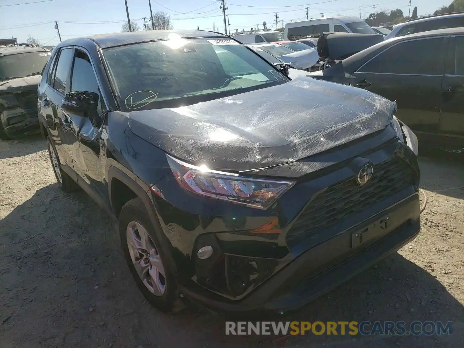 1 Photograph of a damaged car 2T3W1RFV6LC058002 TOYOTA RAV4 2020