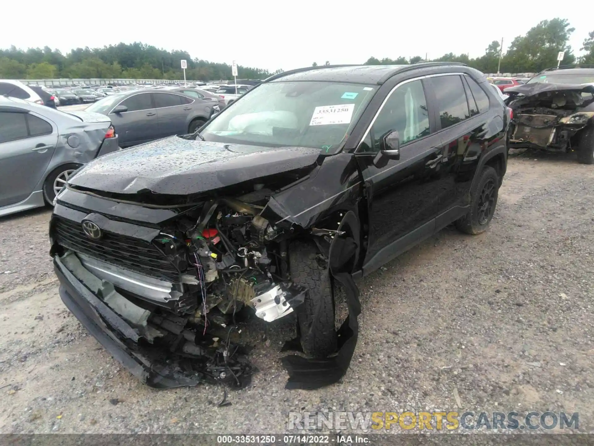 2 Photograph of a damaged car 2T3W1RFV6LC077178 TOYOTA RAV4 2020