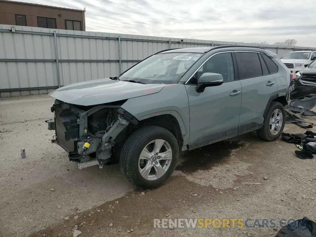 1 Photograph of a damaged car 2T3W1RFV7LC043878 TOYOTA RAV4 2020