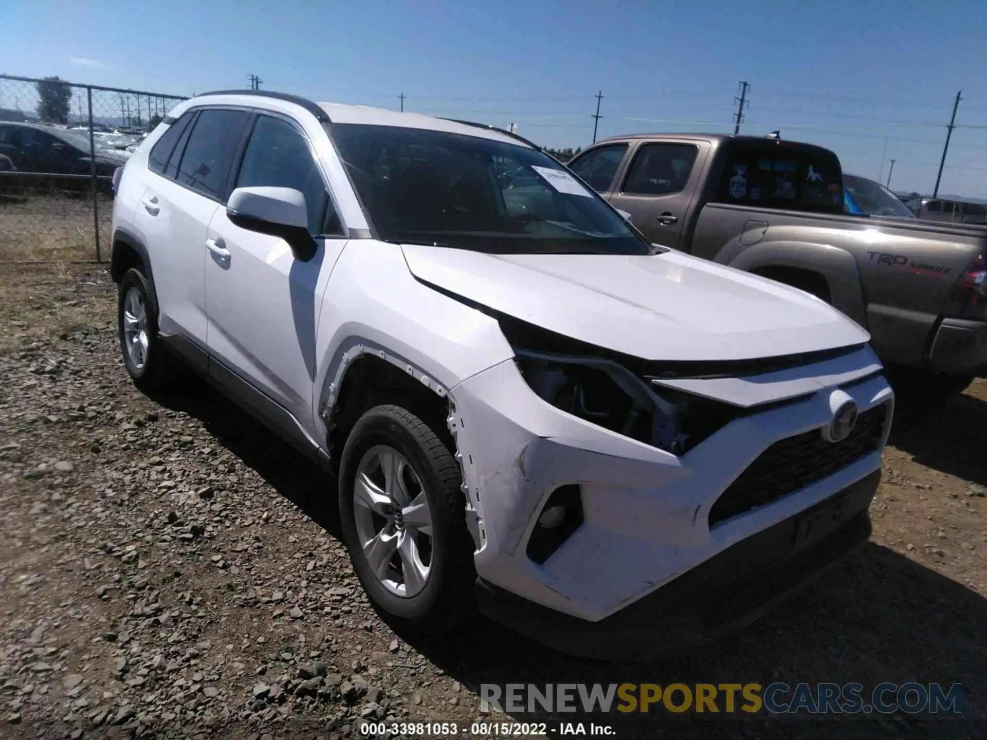 1 Photograph of a damaged car 2T3W1RFV7LC047817 TOYOTA RAV4 2020