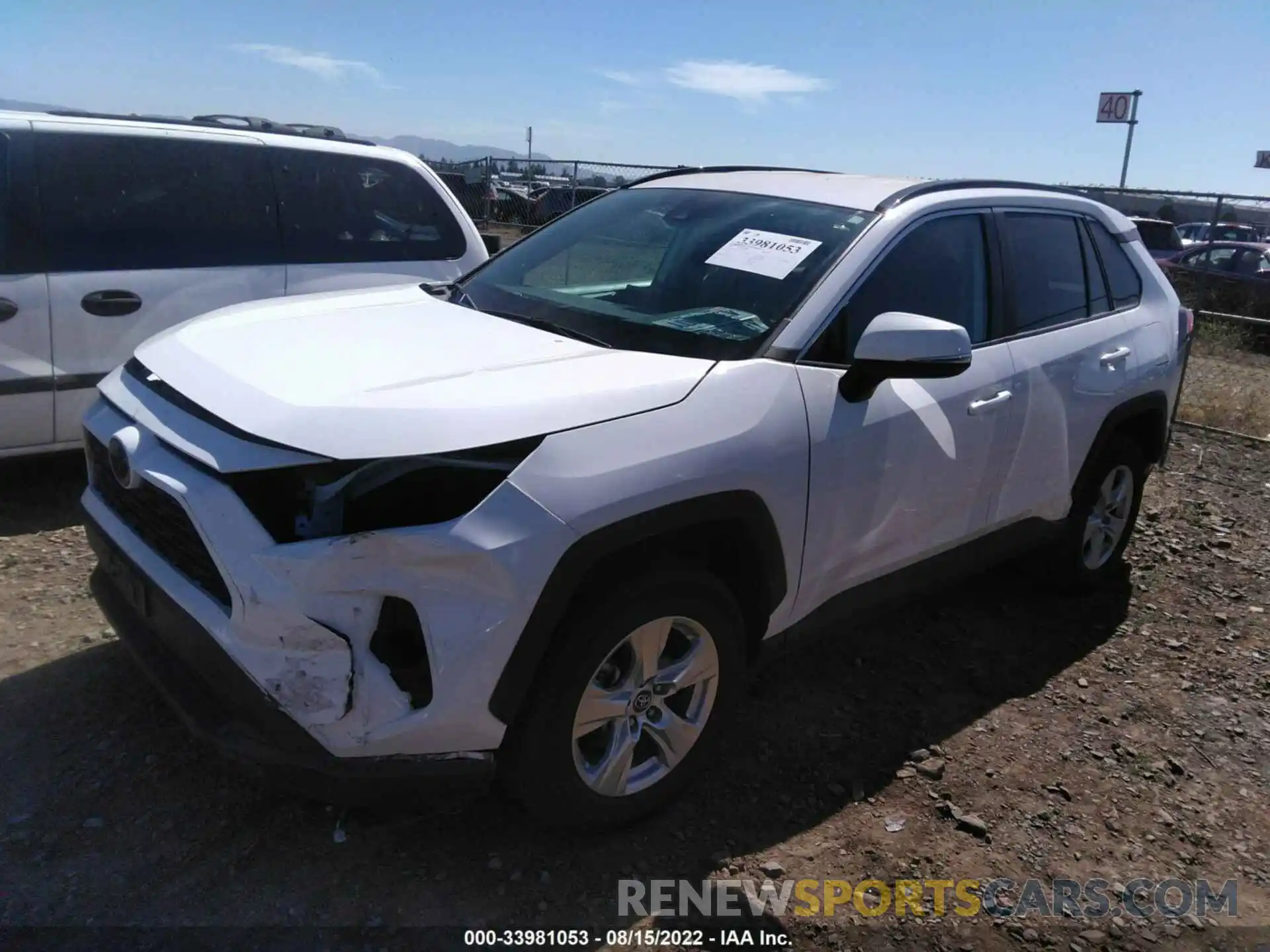 2 Photograph of a damaged car 2T3W1RFV7LC047817 TOYOTA RAV4 2020