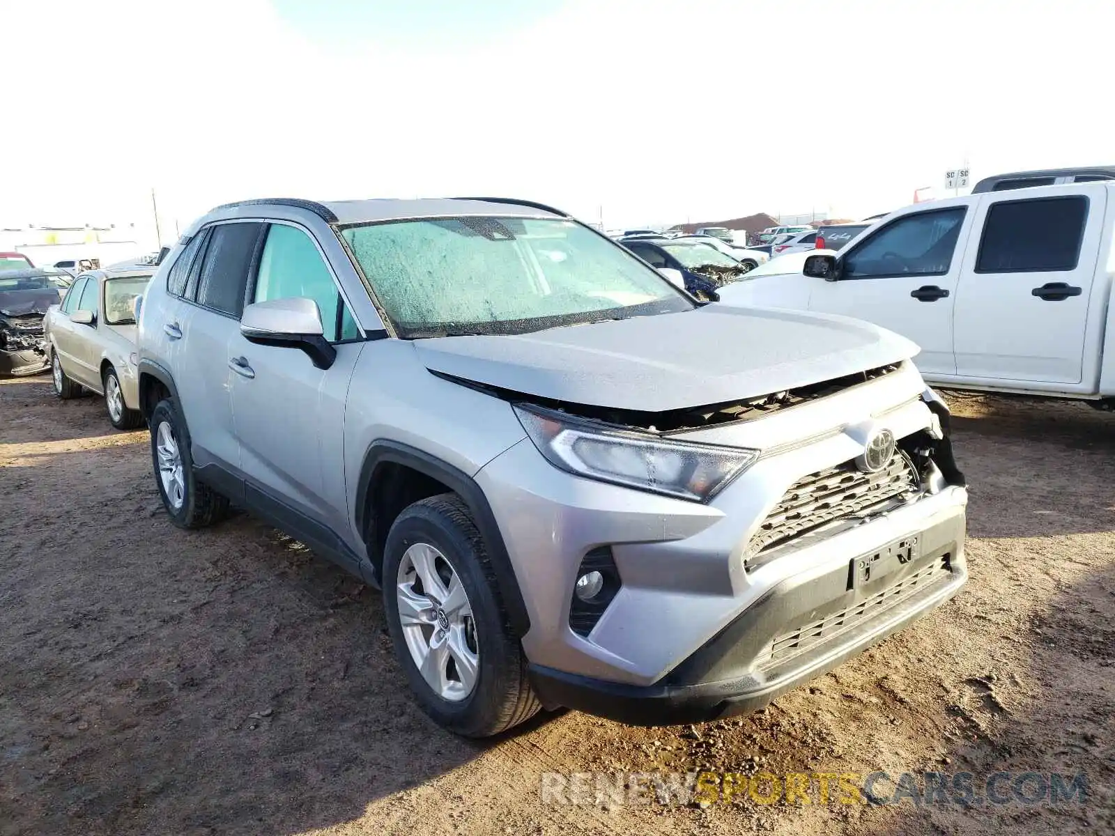 1 Photograph of a damaged car 2T3W1RFV7LC048336 TOYOTA RAV4 2020