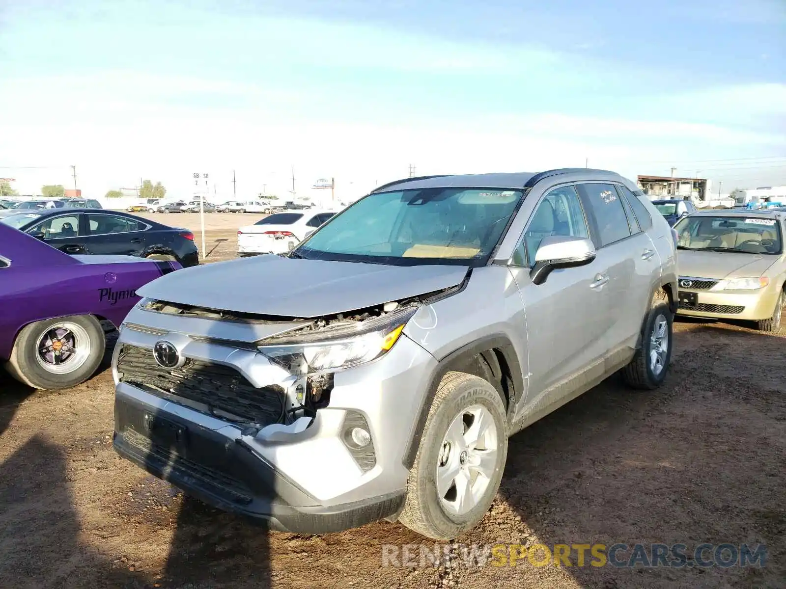 2 Photograph of a damaged car 2T3W1RFV7LC048336 TOYOTA RAV4 2020